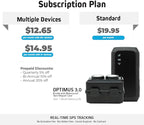 Optimus 3.0 GPS Tracker - Over 1 Month Battery - with Heavy Duty Waterproof Case and Powerful Magnets for Vehicles and Assets