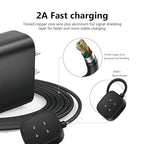 Fast Wall Charger for Fitbit Sense & Versa 3 Versa 4 & Replacement Google Pixel Watch 3/2 USB Charging Cable Cord for Fit bit Sense 2/Sense/Versa 4 3 Smartwatch Charger Dock USB Cable Cord