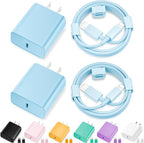 iPhone Charger Fast Charging,[MFi Certified] 2Pack 20W Type C Fast Charger Block with [10FT&6FT] USB C to Lightning Cable Compatible for iPhone 14/13/12/11 Pro Max/Xs Max/XR/X,iPad