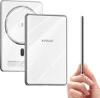 Kuulaa Power Bank Ultra Slim, 0.28 in MagSafe PowerBank 5000 mAh, PD20W Small Power Bank, Magnetic Wireless External Mobile Phone Batteries for iPhone 16 Pro/15/14/13/12 Series (White)