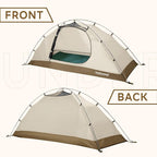 1/2 Person Backpacking Tent for 4-Season - Winter Waterproof Tent for One Person, Lightweight Camping Gear for Backpacking, Easy Set Up Cold Weather Essentials by Underwood Aggregator