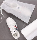 30 eco-friendly travel shoe bag storage bags, non-woven breathable dust-proof bag with rope, suitable for storing shoes and bags, isolate dust and keep shoes and bags clean and tidy. (9.8inX13.77in)