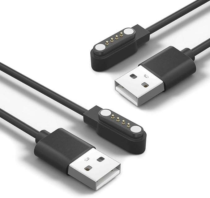 Gloryfit Smart Watch Charger, 4mm Magnetic USB Charging Cable for Gloryfit Smart Watches with ROHS/CE Certification (Pin spacing 4mm)