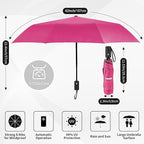 Yoobure Windproof Travel Umbrella - Automatic Umbrellas for Rain, Compact Folding Umbrella with UV Protection, Lightweight Portable Design for Backpack/Walking/Car, Sun & Storm Ready