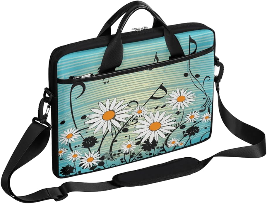 Laptop Shoulder Bag for Women Men, Waterproof Computer Case Messenger Bag Briefcase for Business Office Travel