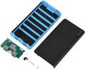 KIMISS 20000mAh Ultra Large Capacity Mobile Power Bank Case DIY Kit with 4 USB Output, Fast Charge, LED Power Display, Full - Blue (B)