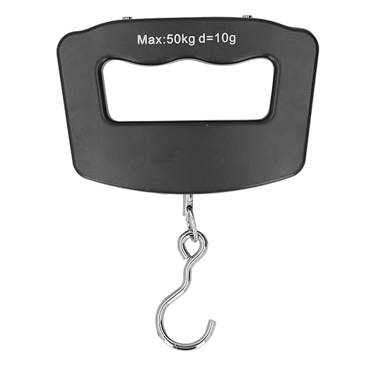 Jeanoko 50kg Digital Hanging Scales with LCD Display for Shopping and Fishing, ABS Material