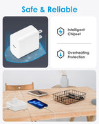 AISNI Fast Charger Block Compatible with iPhone 14 13 Fast Charging 10 Foot Fast Charging Cable,MFi-Certified, 20W PD USB C Block Charger 10 ft for iPhone 14 Plus/14/13/12/11 Pro Max (2Pack White)