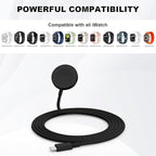 USB C Apple Watch Charger,[MFi Certified] iPhone Fast Magnetic iWatch Charger 6ft USB C Charging Cable Cord Long and Type C Wall Charger Block for Apple Watch Series 11/10/9/Ultra/8/7/SE/SE2/6/5/4/3/2