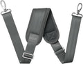 59 Inch Shoulder Straps, Soft with Ultra-Thick Fixed Shoulder Pad, Two Way Independently Adjustable Buckle Replacement Straps for Laptop Bag Messenger Bag Tool Bag Luggage,Deep Gray