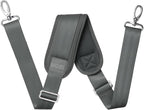 59 Inch Shoulder Straps, Soft with Ultra-Thick Fixed Shoulder Pad, Two Way Independently Adjustable Buckle Replacement Straps for Laptop Bag Messenger Bag Tool Bag Luggage,Deep Gray