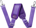 59 Inch Shoulder Straps, Soft with Ultra-Thick Fixed Shoulder Pad, Two Way Independently Adjustable Buckle Replacement Straps for Laptop Bag Messenger Bag Tool Bag Luggage,Purple