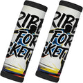 2 Pack Luggage Handle Wrap with Travel Tags - Non-Slip Protective Cover Soft Handle Grips Covers for Suitcase(Graffiti Basketball)