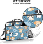 Laptop Shoulder Bag for Women Men, Waterproof Computer Case Messenger Bag Briefcase for Business Office Travel
