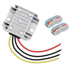 LeMotech DC 12/24v to 5v Converter 5A 25W Step Down Converter Voltage Regulator IP68 Waterproof Transformer for Golf Cart Truck Boat Vehicle