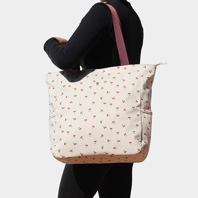 Original Floral Water Resistant Large Tote Bag Shoulder Bag for Gym Beach Travel Daily Bags Upgraded