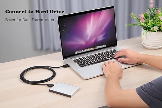 XBOHJOE USB 3.0 Male to Male Cable 15ft Type A Male to A Male Cord 5 Gbps Double USB a to USB a Cable Compatible with Hard Drive Cooling Fan/pad DVD Player and More (Black, 15FT)