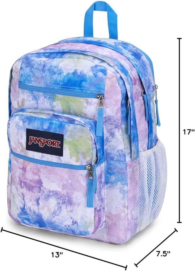 JanSport Laptop Backpack - Computer Bag with 2 Compartments, Ergonomic Shoulder Straps, 15” Laptop Sleeve, Haul Handle - Book Rucksack - Batik Wash