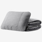 3-in-1 Car Pillow Blanket for Land Rover Discovery Multifunctional Luxury Soft Travel Cushion Quilt Portable Convertible Breathable Car Seat Accessories, Gray Style