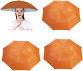 3 Pack Umbrella Hat, Sports Head Umbrella Hats for Adult Women, 26" Diameter Folding Waterproof Rainbow Fishing Headwear for Outdoor Party Beach Hiking