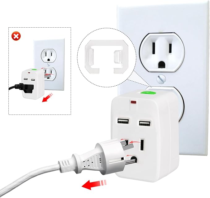 6pcs Loose Outlet Fix Plugs, 16.5 x 23.5mm Loose Wall Socket Fixer to Make Your Loose Socket Jack Snug and Fix Plug Tightly, Loose Tightener Insert for Outlets