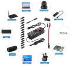 SHNITPWR 120W Universal Power Supply Adapter DC 3.5V~24V 5A Adjustable AC/DC Adapter with USB C Charger PD 100W 100V-240V AC to DC Converter Variable Power Supply,14 Tips,Alligator Clips Power Cable