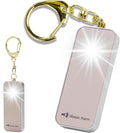 Ultrathin Personal Alarm Rainproof Ultra-Lightweight (0.8 oz) Bulky-Free Keychain Siren for Women, Students Safety. SOS Emergency 130db Hiking Alert Strobe Light. Replaceable Battery. Rose Gold