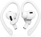 Ear Hooks 2 Pairs for AirPods Pro 2 & 1, AirPods 4 & 3, Anti-Slip Comfortable Fit, Ergonomic Design, Accessories (Small, White)