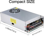 20A 250W 12V DC Power Supply, Universal Regulated Switching AC 110V/220V to DC Converter (SMPS) Transformer Driver Adapter for LED Strip Lights, CCTV Camera System, 3D Printer, Radio, Computer Project