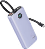 Portable Charger, 45W 20000mAh Power Bank with in/Out Fast Charging USB C Cable, 3W Flashlight, LED Display, Portable Battery Pack Travel Essentials for iPhone 17/16/15, Android Phone, Tablet, Laptop