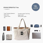 ESVAN Corduroy Yoga Tote Bag Gifts for Women Drawstring Yoga Mat Bag for Office Workout Travel Carryall Pilates Gym