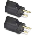 Ceptics Switzerland sev 1011 Travel Power Plug Adapter Accepts NEMA 5-15R - ETL Certified - Industrial Grade (IG-11A-2PK)