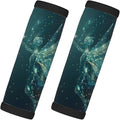 Abstract Galaxy Fairy 2 Pack Luggage Handle Wrap Set of Neoprene Luggage Tags for Suitcases Bag Strap Wrap Cover Travel Airplane Accessories Covers Markers Sleeve Grips Identifiers Cruise