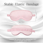 Coume Silk Sleep Mask Eye Coverings for Sleeping Smooth Soft Eye Covers Mask with Elastic Strap for Sleeping Blocking Lights Travel Relax (32), One Size