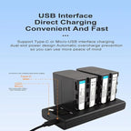 Dual Battery Charger for NP-F970 A7 IV A7S III FX3,Fast Simultaneous Charging with LED Indicators,Overload Temperature Protection,Compatible with NP-FZ100 NP-F970 NP-F950 NP-F960 NP-F550