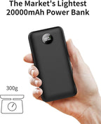 OKZU Lightest 5V 2A USB 20000mAh Heated Vest Battery Pack, Power Bank for Heated Jacket, Hoodies, Stadium Seats, Fast Recharging Portable Charge for Heated Clothing, Camping Chair (Black, 20000mAh)