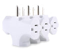 [ETL Listed] Cable Matters 3-Pack 3 Way Plug Adapter 15A 1875W, 3 Prong 3 Outlet Adapter, Power Splitter Plug Outlet, 3 Way Electrical Splitter, White