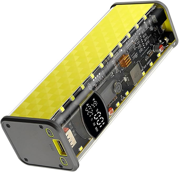 65w Laptop Powerbank Case for 8x18650 Batteries Shell Not Needed Welding Easy Assembly Dc3.8x1.35mm / Dc5.5x2.1mm Type C Battery Case