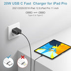 10FT iPhone 17 16 15 Charger Fast Charging USB C Charger Block Type C Chagrer Fast Charging 2-Pack for iPhone 17/17 Plus/17 Pro/17 Pro Max/iPhone 16/16 Plus/16 Pro/16 Pro Max/15/15 Pro Max(Black)