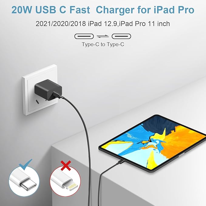 5FT iPhone 17 16 15 Charger Fast Charging USB C Charger Block Type C Chagrer Fast Charging 2-Pack for iPhone 17/17 Plus/17 Pro/17 Pro Max/iPhone 16/16 Plus/16 Pro/16 Pro Max/15 Pro Max/Samsung(Black)