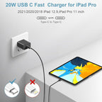 5FT iPhone 17 16 15 Charger Fast Charging USB C Charger Block Type C Chagrer Fast Charging 2-Pack for iPhone 17/17 Plus/17 Pro/17 Pro Max/iPhone 16/16 Plus/16 Pro/16 Pro Max/15 Pro Max/Samsung(Black)