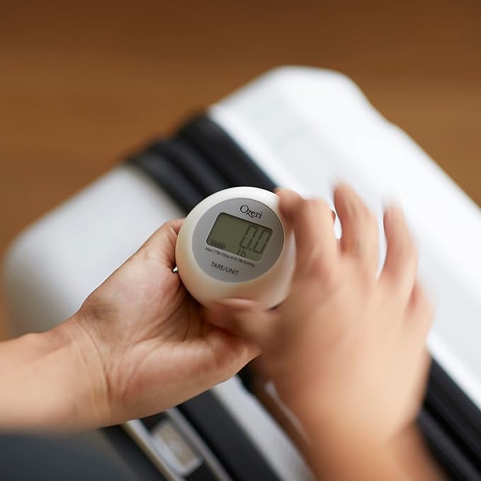 Ozeri Twist-and-Go Kinetic Kitchen and Luggage Scale, Battery-Free