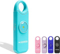 Rechargeable Personal Safety Alarm, 130dB Emergency Siren with LED Flashlight, Portable Keychain for Women, Kids, Elderly, Night Running & Travel (Aqua)