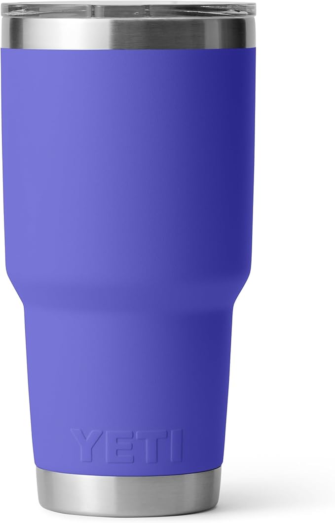 YETI Rambler 30 oz Tumbler, Stainless Steel, Vacuum Insulated with MagSlider Lid, Ultramarine Violet