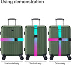 Luggage Straps for Suitcases TSA Approved Easy Pack Organized Suitcase Strap, Luggage Strap, Luggage Belt Strap, Bag Straps for Luggage. Buckle Straps Travel Accessories (Gradient Dot)