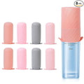 Mrsdry Bottle Covers for Travel, Leak Proofing, Travel Size Container Silicone toiletry sleeves, Leak Locks Travel Accessories for Shampoo Wash Body Bottles and other beauty and personal care(8pcs)