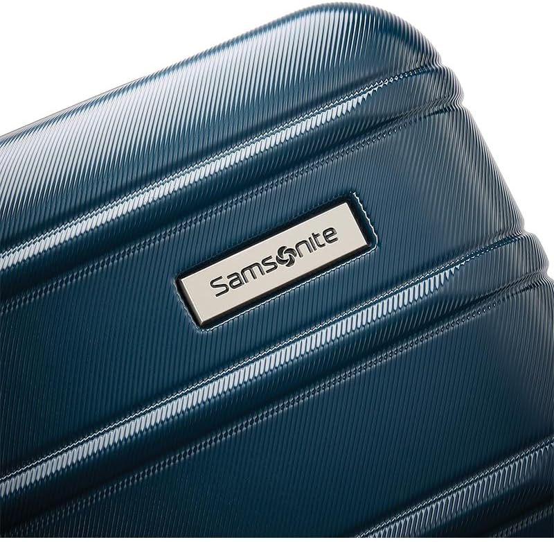 Samsonite Omni 2 Hardside 3 Piece Set - Includes Global Carry-On, Medium, & Large Checked Suitcases - 360° Dual Spinner Wheels - Integrated TSA Lock & Expansion - Amazon Exclusive - Lagoon Blue
