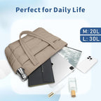 TOPDesign Puffer Tote Bag for Women, Lightweight Puffy Handbag with Compartments, Quilted Shoulder Bag for Work, Travel, Gym