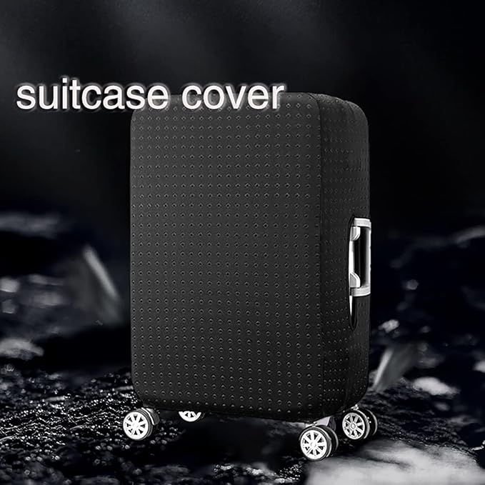 Luggage Cover, THome Protective Washable Suitcase Cover - Travel Elastic Spandex Suitcase Protector Fits 30 to 32 Inch Black