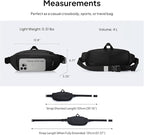 TOPEAST Waist Pack 4L Large Capacity Fanny Pack with Hidden Water Bottle Pocket, Water Resistant Crossbody Sling Bag for Men Women, Adjustable Belt Bag for Hiking Running Travel Cycling